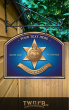 Load image into Gallery viewer, The Burma Star Personalised Bar Sign Custom Signs from Twofb.com Custom bar signs
