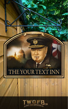 Load image into Gallery viewer, The Churchill Inn Personalised Bar Sign Custom Signs from Twofb.com Hanging Pub Sign
