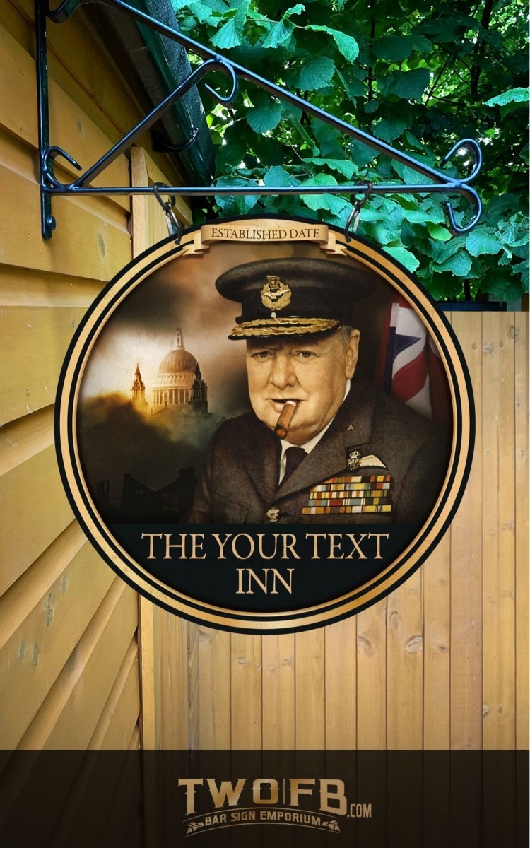 The Churchill Inn Personalised Bar Sign Custom Signs from Twofb.com Pub Signs