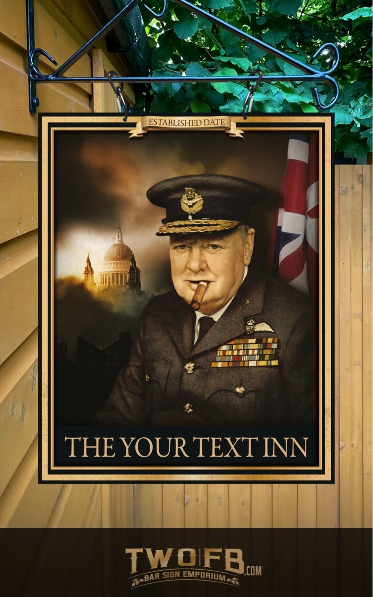 The Churchill Inn Personalised Bar Sign Custom Signs from Twofb.com Cool Bar signs
