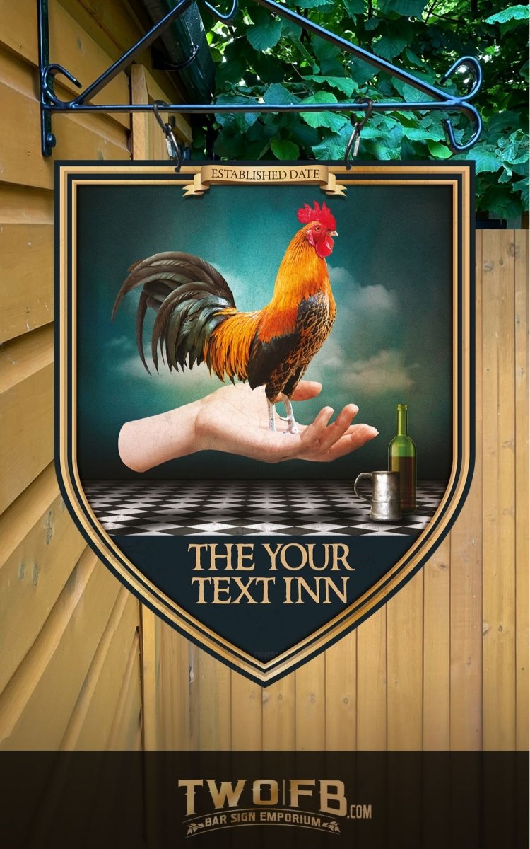 The Cock in Hand Personalised Bar Sign Custom Signs & pub signs for sale