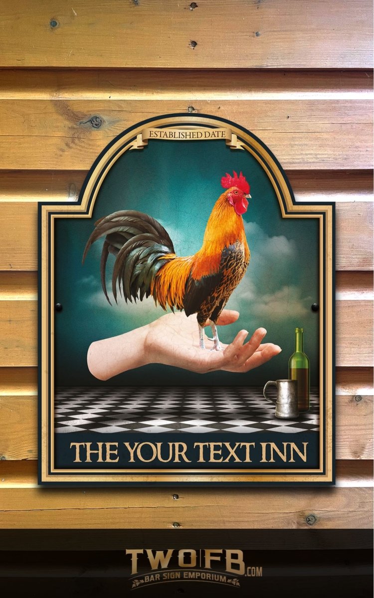 The Cock in Hand Personalised Bar Sign Custom Signs from Twofb.com signs for bars