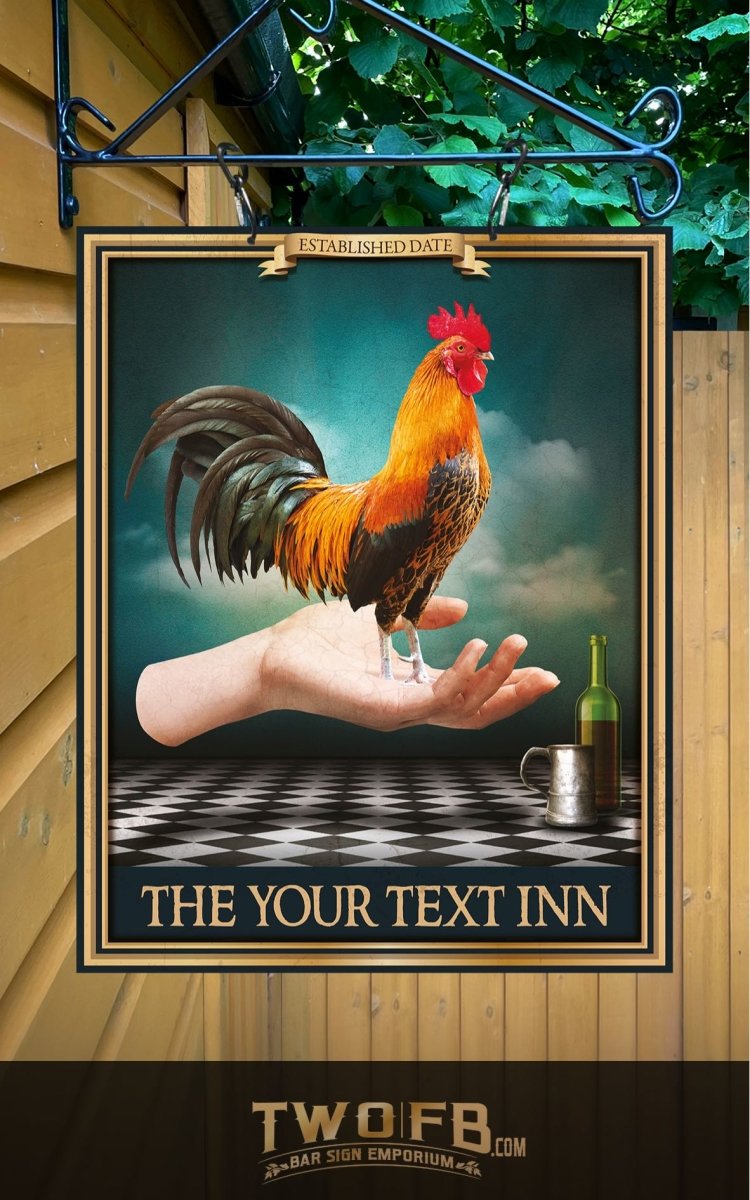 The Cock in Hand Personalised Bar Sign Custom Signs from Twofb.com signs for bars