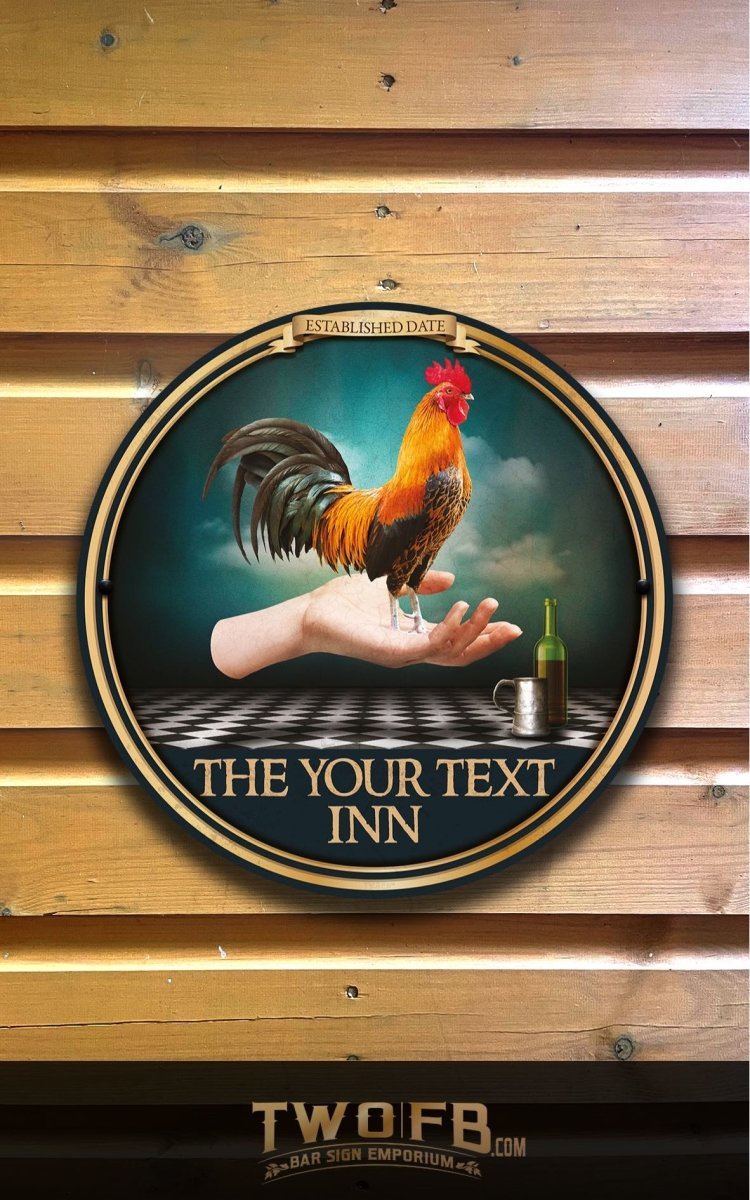 The Cock in Hand Personalised Bar Sign Custom Signs from Twofb.com signs for bars