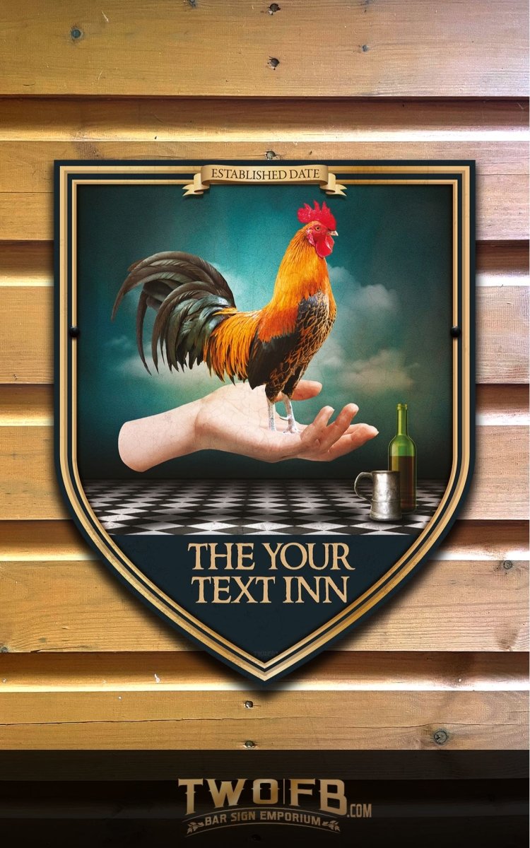 The Cock in Hand Personalised Bar Sign Custom Signs from Twofb.com signs for bars