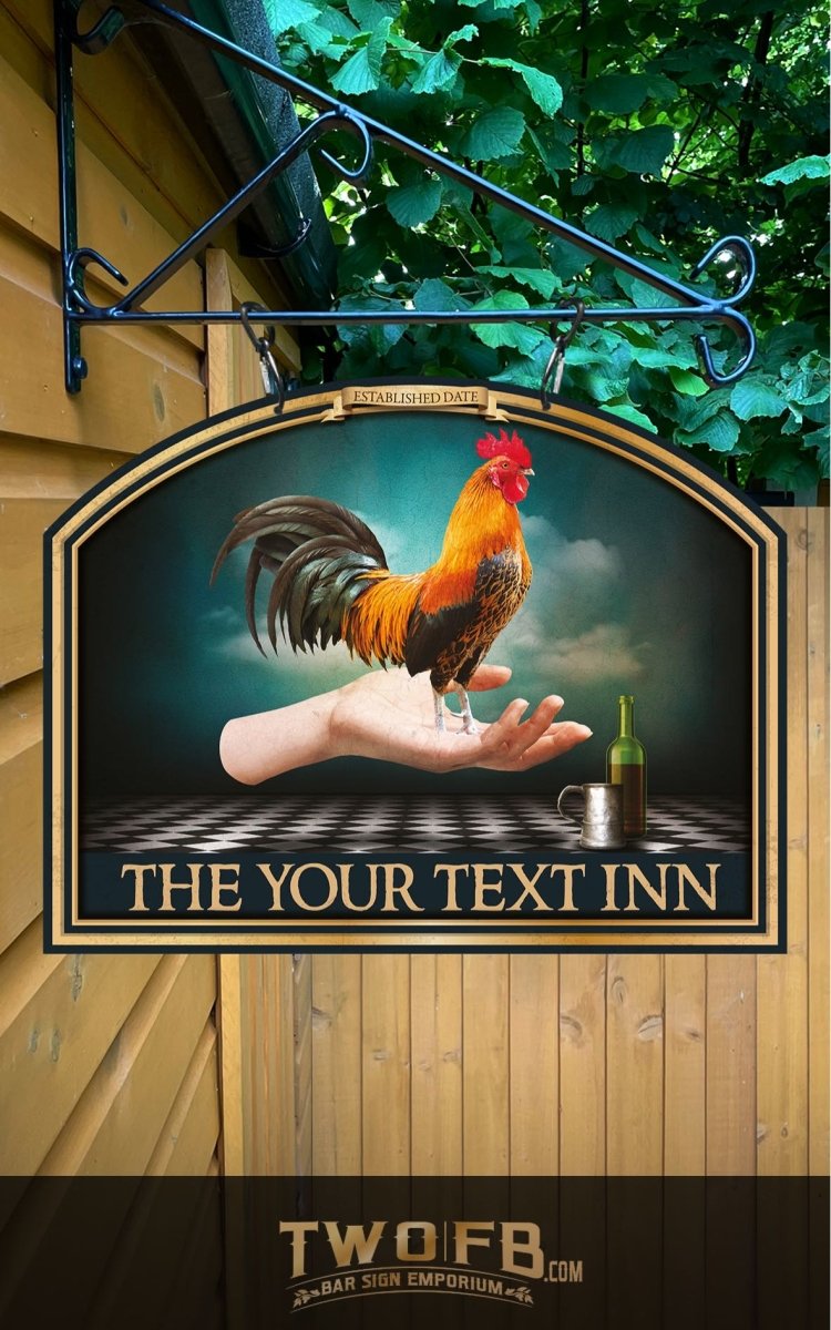 The Cock in Hand Personalised Bar Sign Custom Signs from Twofb.com signs for bars
