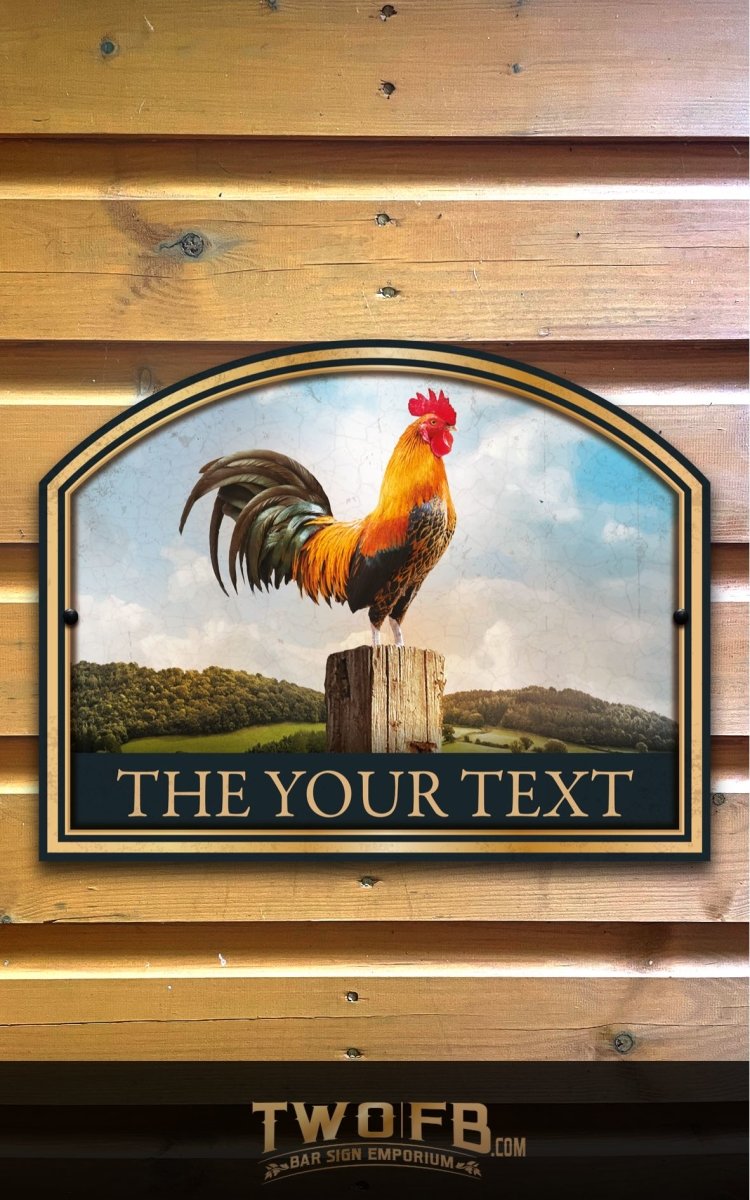 The Cock Inn Custom Bar Sign Custom Signs from Twofb.com signs for bars