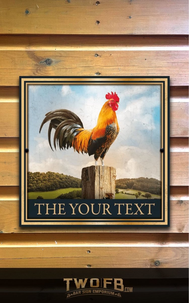 The Cock Inn Custom Bar Sign Custom Signs from Twofb.com signs for bars