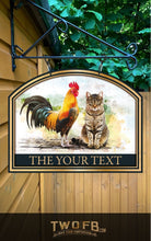 Load image into Gallery viewer, The Cock &amp; Pussy Traditional Bar Sign Custom Signs from Twofb.com signs for bars
