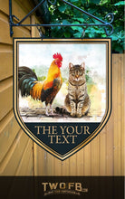 Load image into Gallery viewer, The Cock &amp; Pussy Shield Bar Sign Custom Signs from Twofb.com signs for bars
