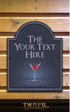 Load image into Gallery viewer, The Cocktail Bar Personalised Bar Sign Custom Signs from Twofb.com Hanging signs
