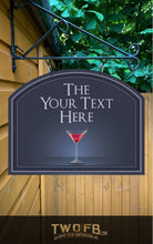 Load image into Gallery viewer, The Cocktail Bar Personalised Bar Sign Custom Signs from Twofb.com Pub Signs.com
