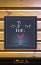 Load image into Gallery viewer, The Cocktail Bar Personalised Bar Sign Custom Signs from Twofb.com Pub Signage
