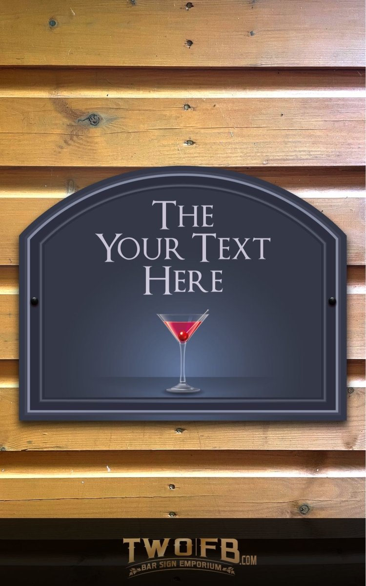 The Cocktail Bar Personalised Bar Sign Custom Signs from Twofb.com Gin Signs