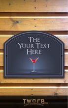 Load image into Gallery viewer, The Cocktail Bar Personalised Bar Sign Custom Signs from Twofb.com Gin Signs

