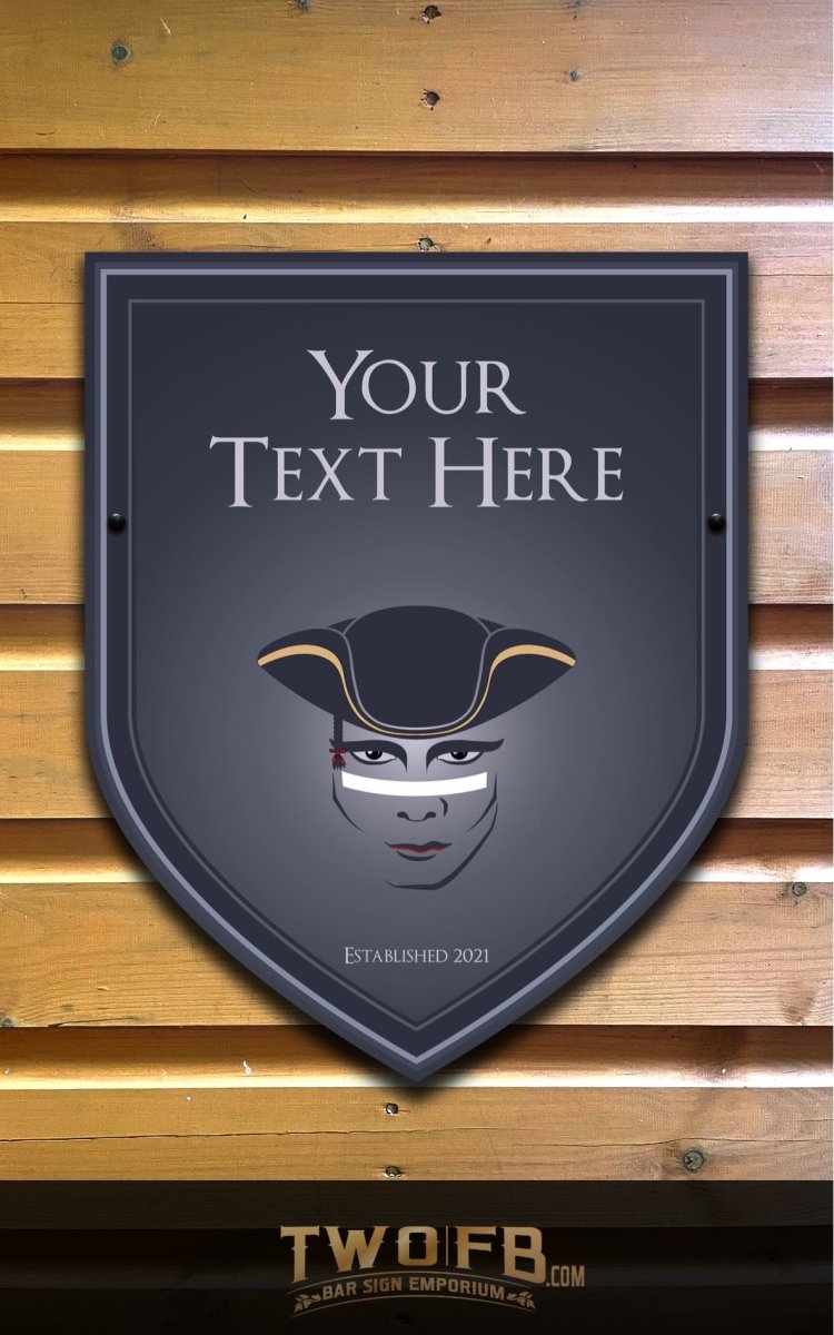 The Dandy Highwayman sign Personalised Bar Sign Custom Signs from Twofb.com bar signs.uk