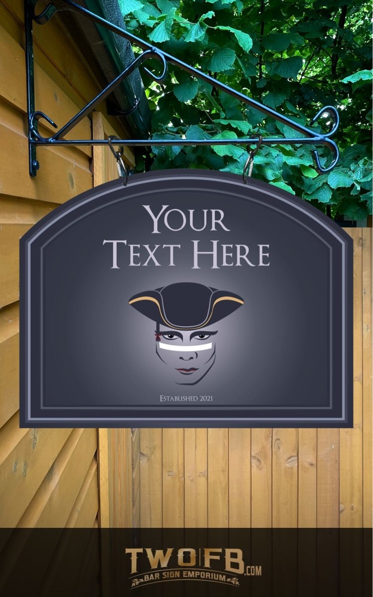 The Dandy Highwayman sign Personalised Bar Sign Custom Signs from Twofb.com Pub sign design