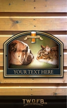 Load image into Gallery viewer, The Dog and Bastard Personalised Bar Sign Custom Signs from Twofb.com Pub sign design - Dog House
