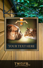 Load image into Gallery viewer, The Dog and Bastard Personalised Bar Sign Custom Signs from Twofb.com Bar Signs Uk - Dog House
