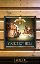 Load image into Gallery viewer, The Dog and Bastard Personalised Bar Sign Custom Signs from Twofb.com Signs for sheds - Dog House
