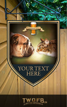 Load image into Gallery viewer, The Dog and Bastard Personalised Bar Sign Custom Signs from Twofb.com Home bar signs - Dog House
