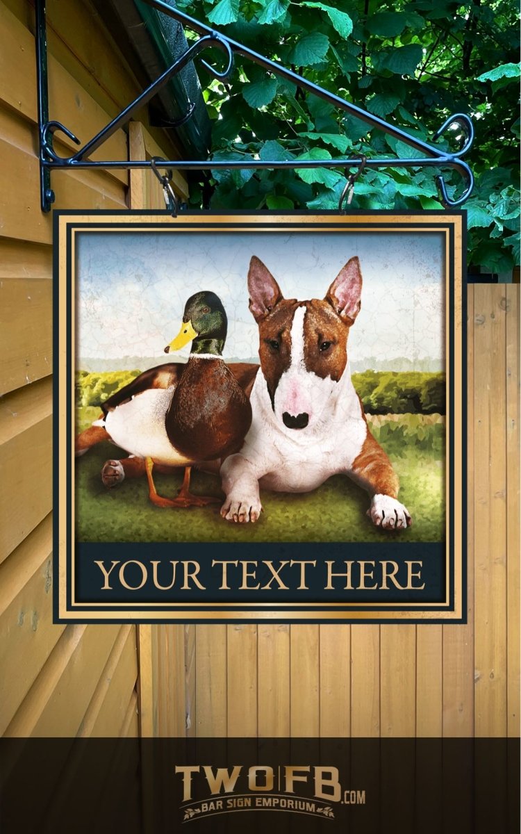 The Dog & Duck Personalised Bar Sign Custom Signs from Twofb.com Pub Signage