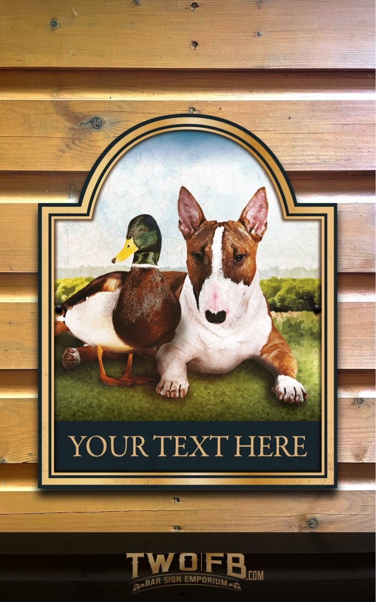 The Dog & Duck Personalised Bar Sign Custom Signs from Twofb.com Hanging pub signs