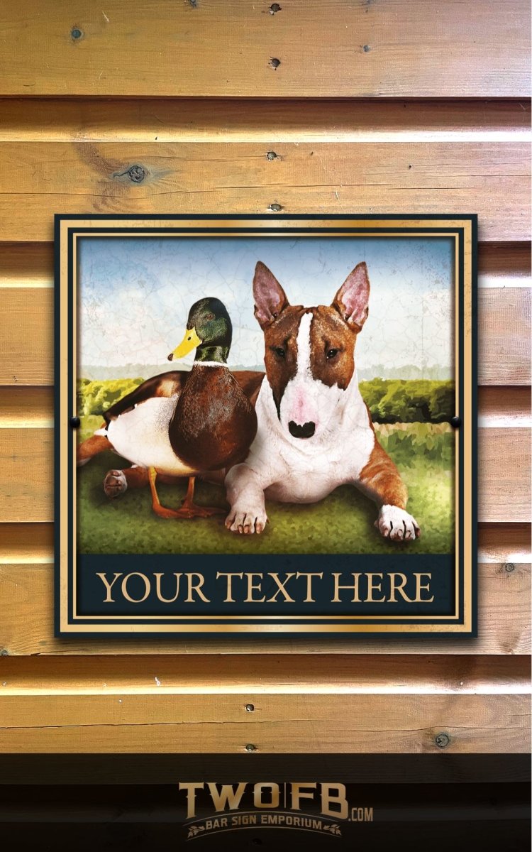 Dog & Duck | Personalised Bar Sign | Duck & Dog Pub Sign – Two Fat ...
