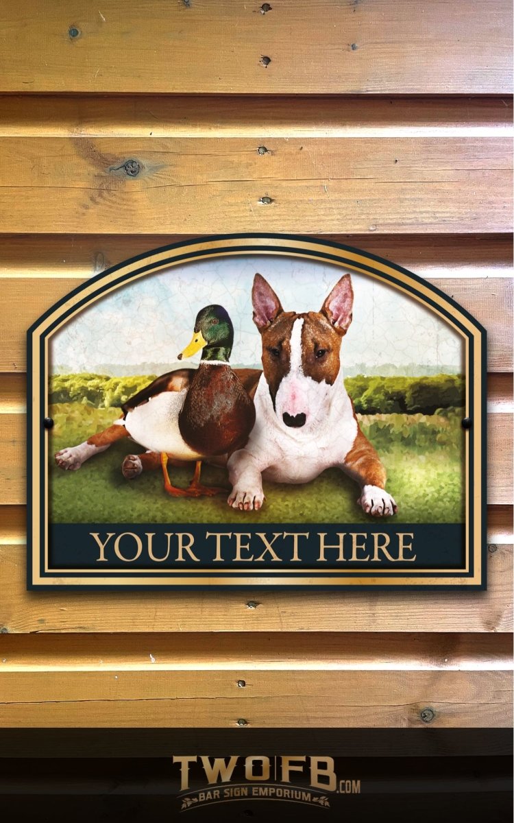 The Dog & Duck Personalised Bar Sign Custom Signs from Twofb.com Pub signage