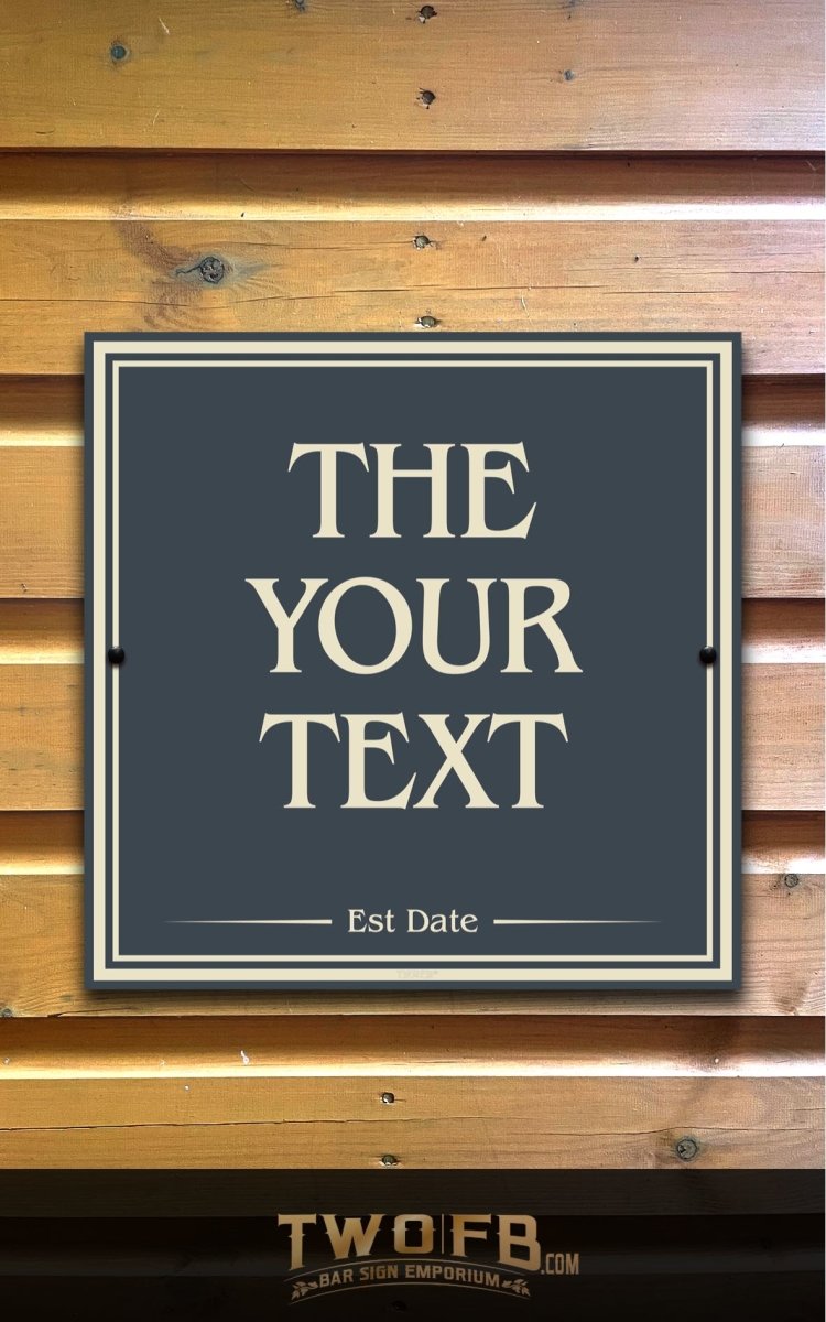 Dog House Simple | Personalised Bar Sign | Modern Pub Sign – Two Fat ...