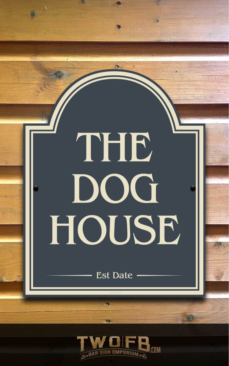 The Dog House Simple Personalised Bar Sign Custom Signs from Twofb.com Gin Bar signs