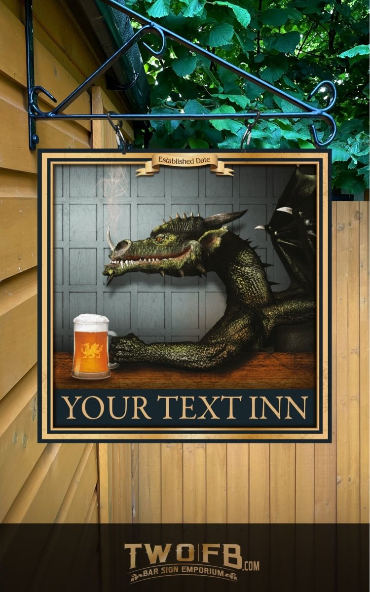 The Dragon Inn Personalised Home Bar Sign Custom Signs from Twofb.com signs for bars