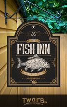 Load image into Gallery viewer, Fishing Sign/Traditional Pub Sign/ Pub Sign/Bar Sign/Home bar sign/Pub sign for outside/Custom pub sign/Home Bar/Pub Décor/Military Bar Signs/Custom Bar signs/Barsigns UK/ Man Cave/ Mess Sign/ Bar Runner/ Beer Mats/ Hanging pub sign/ Custom sign/ Garden Signs/Pub signs
