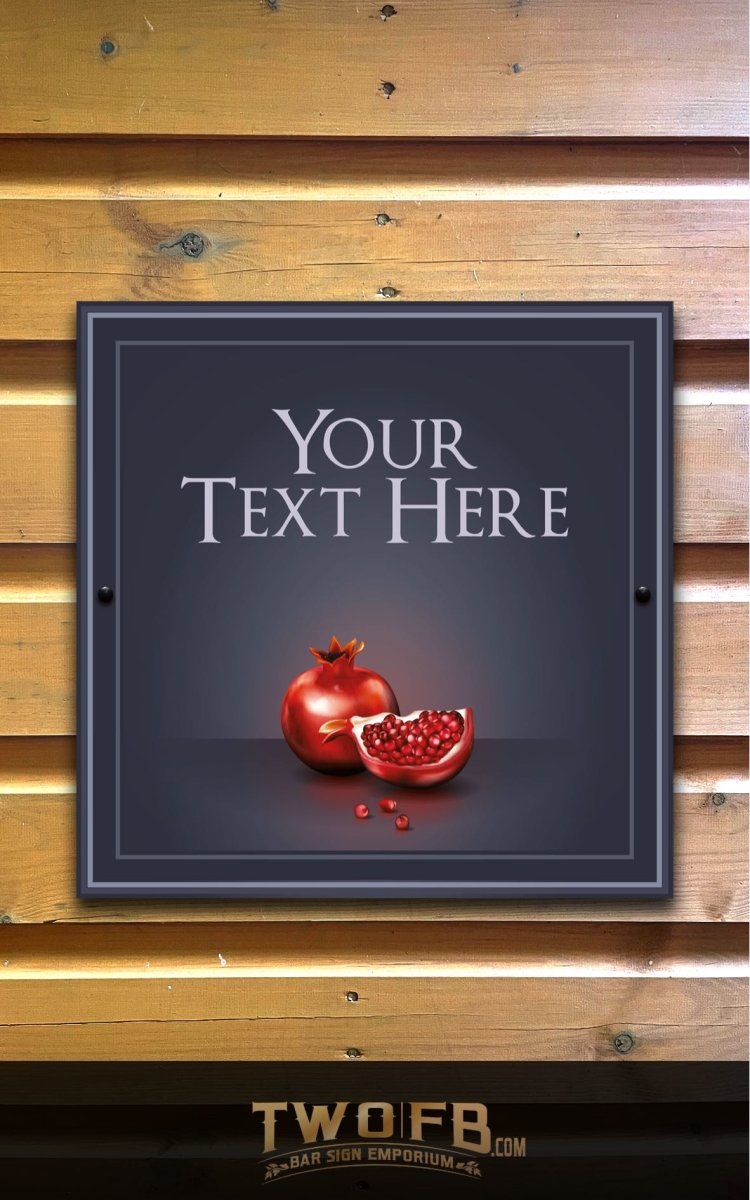 The Forbidden Fruit Personalised Gin Bar Sign Custom Signs from Twofb.com Pub Signage