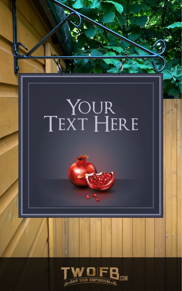 The Forbidden Fruit Personalised Gin Bar Sign Custom Signs from Twofb.com Pub & Bar Plaques