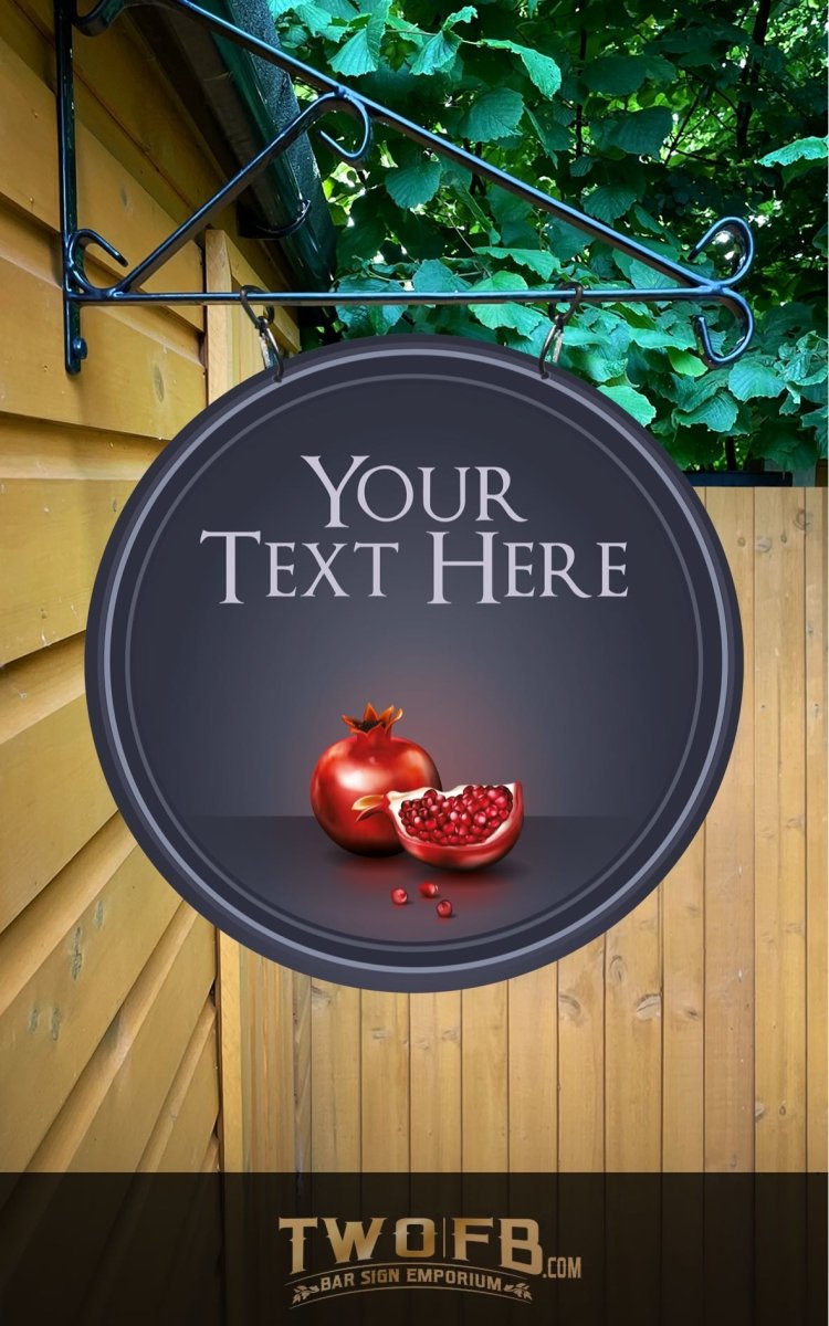 The Forbidden Fruit Personalised Gin Bar Sign Custom Signs from Twofb.com Bar Signs UK