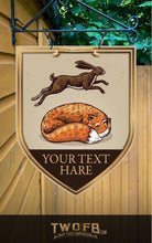 Load image into Gallery viewer, The Fox &amp; Hare Personalised Pub-Bar-Sign Custom Signs from Twofb.com signs for bars - Pub Signage
