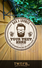 Load image into Gallery viewer, The Generic Hipster Personalised Home Bar Sign Custom Signs from Twofb.com signs for bars
