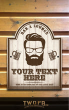Load image into Gallery viewer, The Generic Hipster Personalised Home Bar Sign Custom Signs from Twofb.com bar signs custom
