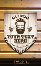 Load image into Gallery viewer, The Generic Hipster Personalised Home Bar Sign Custom Signs from Twofb.com pub sign makers
