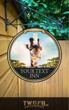 Load image into Gallery viewer, The Gin Giraffe Personalised Bar Sign Custom Signs from Twofb.com Pub-Bar-Sign
