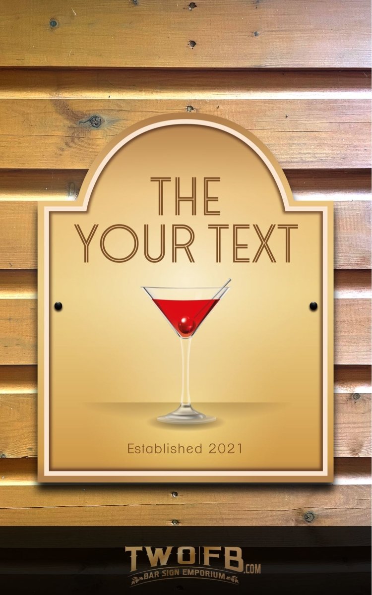 The Gold Bar Personalised Bar Sign Custom Signs from Twofb.com Bar signs UK