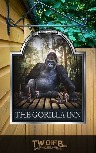 The Gorilla Inn Personalised Bar Sign Custom Signs from Twofb.com signs for bars