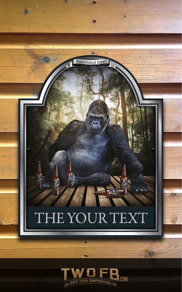 The Gorilla Inn Personalised Bar Sign Custom Signs from Twofb.com signs for bars