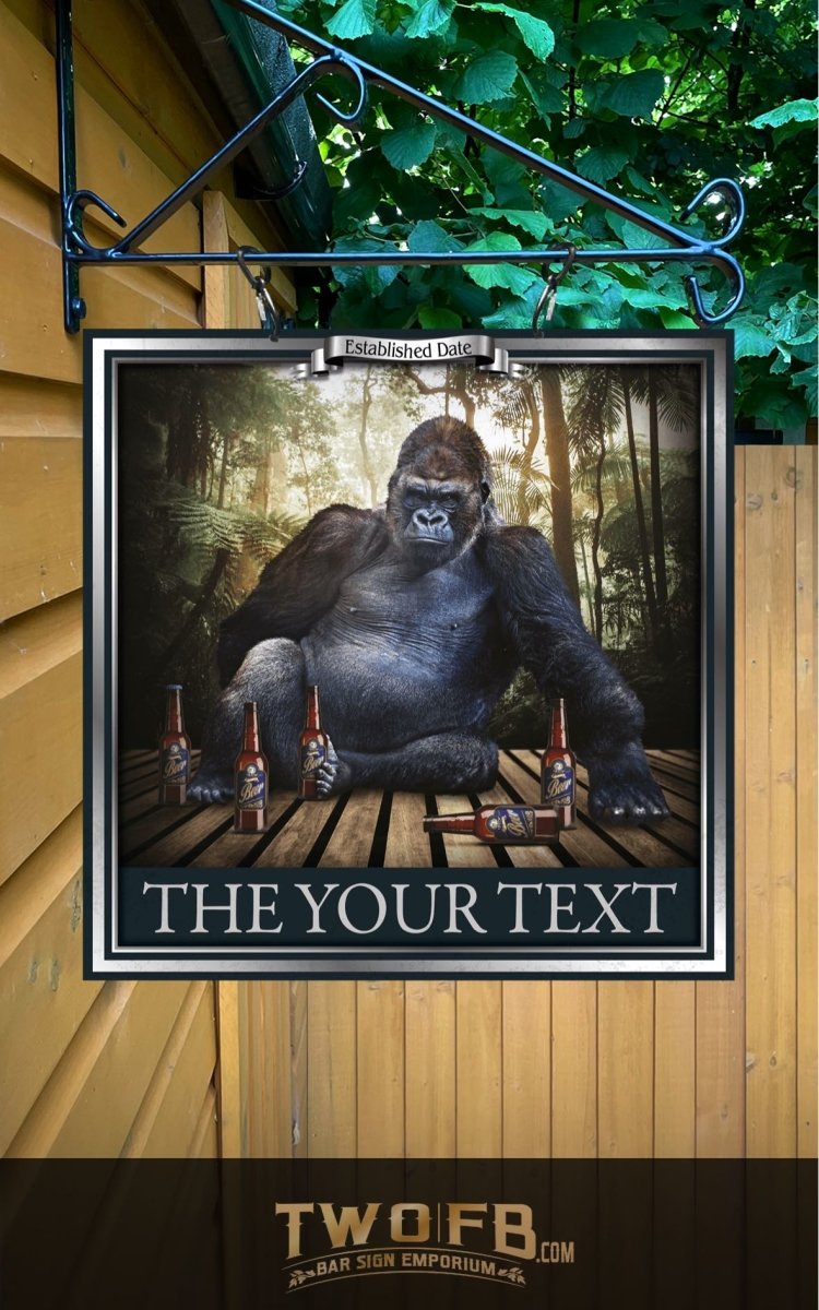 The Gorilla Inn Personalised Bar Sign Custom Signs from Twofb.com signs for bars
