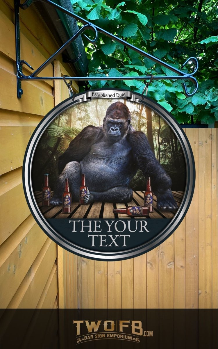The Gorilla Inn Personalised Bar Sign Custom Signs from Twofb.com signs for bars