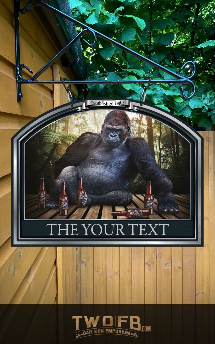 The Gorilla Inn Personalised Bar Sign Custom Signs from Twofb.com signs for bars