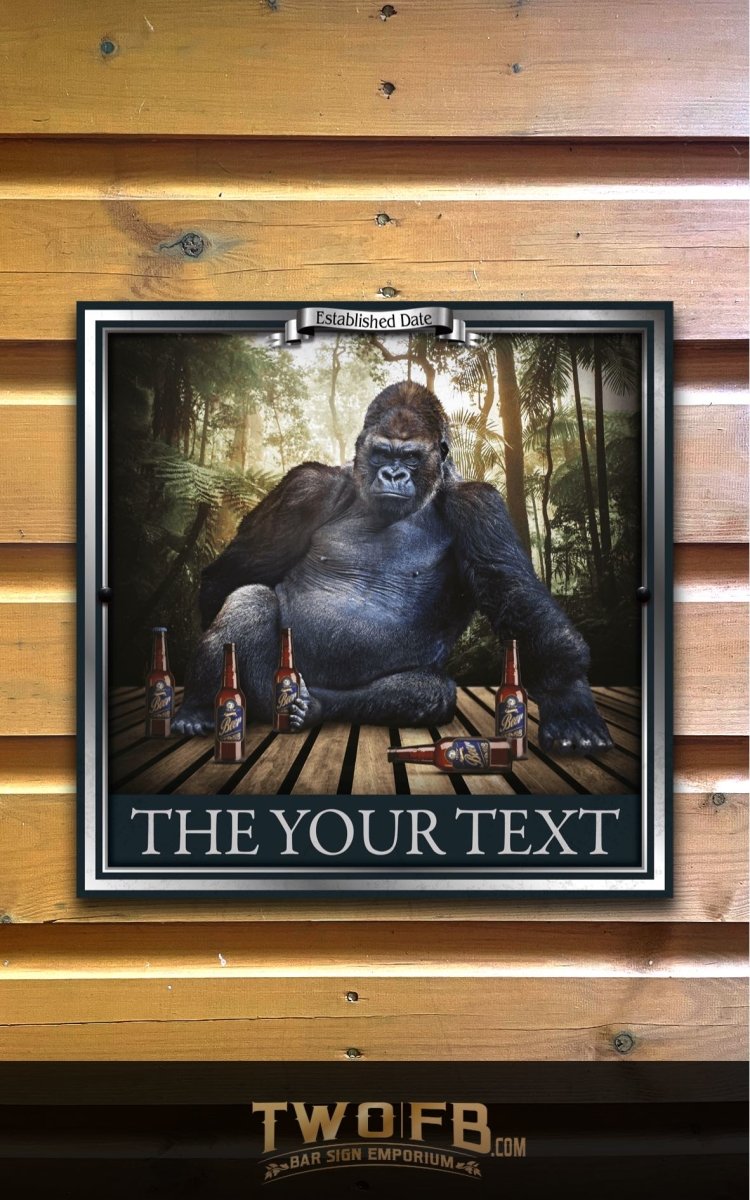 The Gorilla Inn Personalised Bar Sign Custom Signs from Twofb.com signs for bars