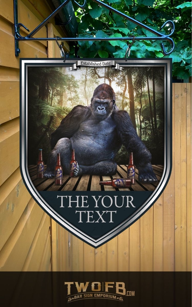 The Gorilla Inn Personalised Bar Sign Custom Signs from Twofb.com signs for bars