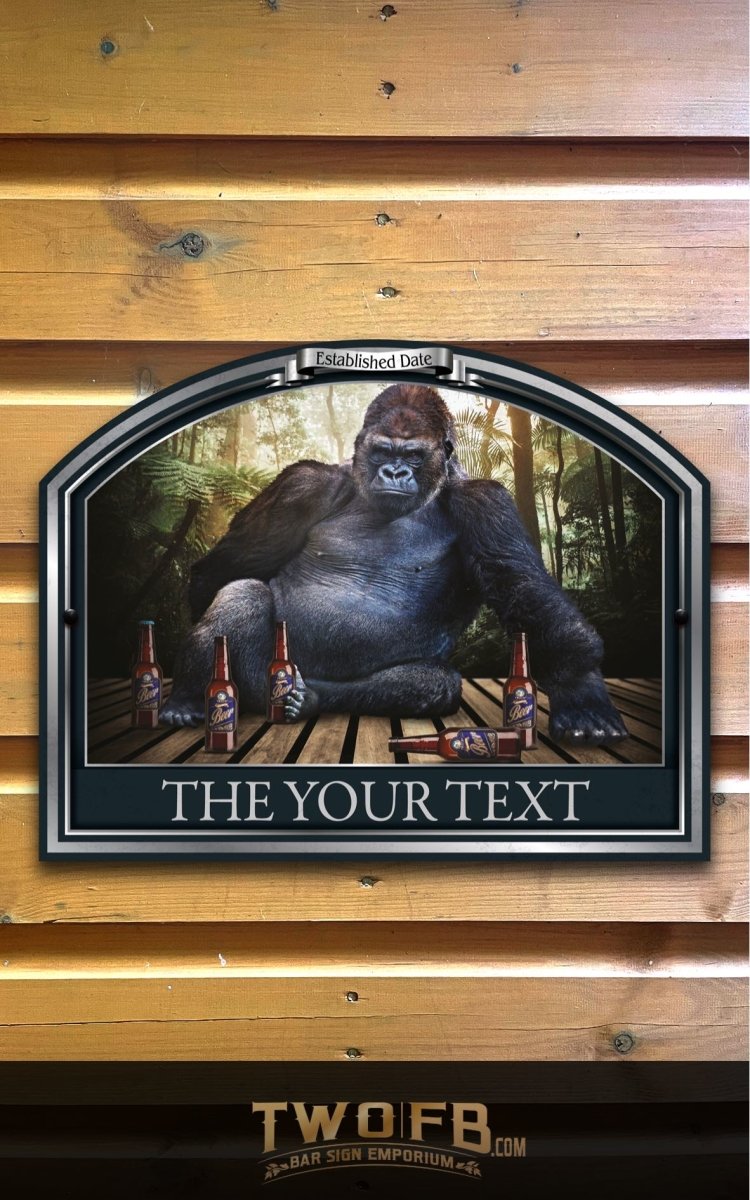 The Gorilla Inn Personalised Bar Sign Custom Signs from Twofb.com signs for bars